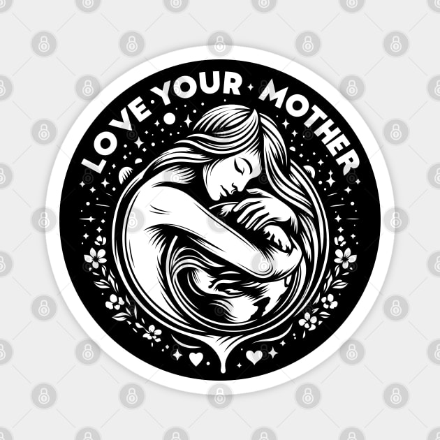 Earth Day 2024 Love your Mother Magnet by Hobbs Text Art